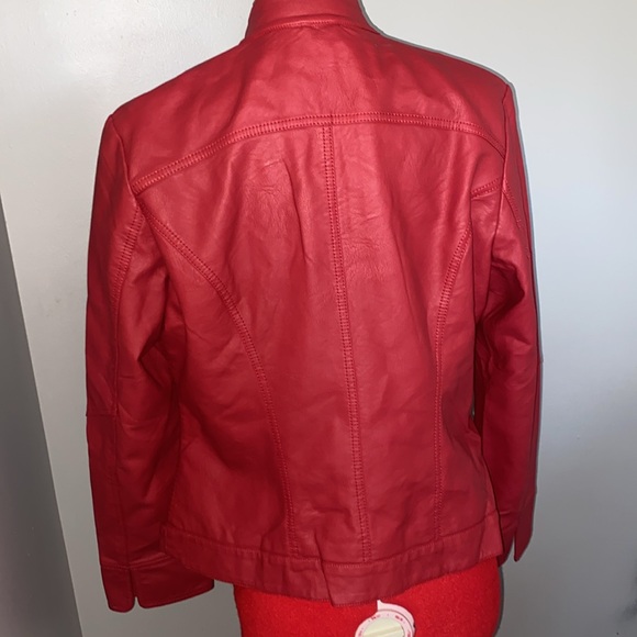 Made by Johnny, “leather” jacket. Size xl, biker jacket - Picture 2 of 12